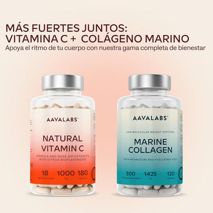 Vitamina C 1000 Mg - Vitamina C Natural - Con Flavonoides De Fruta Cítrica Y Acerola - Por Dosis Diaria (2 Cápsulas) - 180 Cápsulas De Vitamina C Pura Altamente Concentrada- Vegano Y Sin Gluten