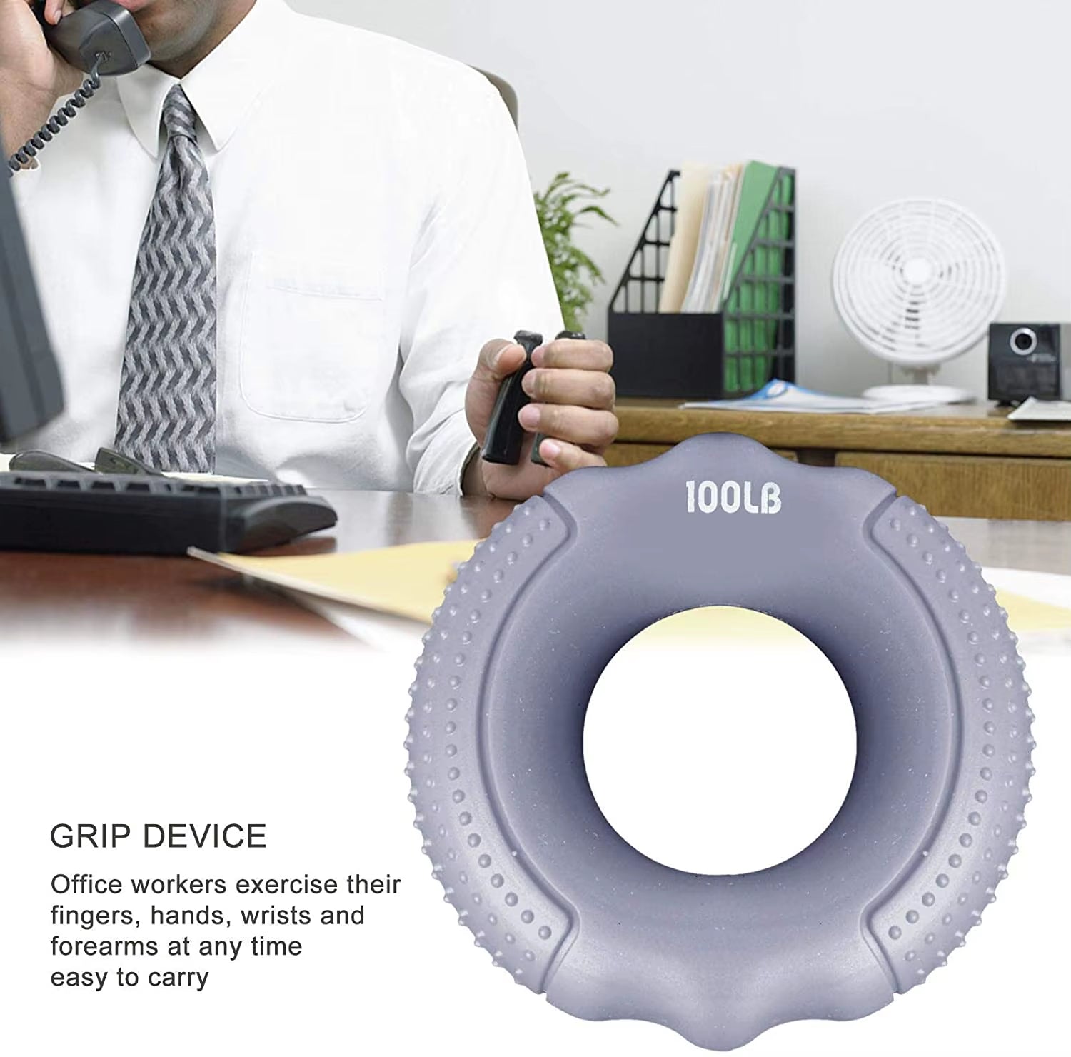 Silicone Finger Gripper Hand Resistance Band Gripping Ring Wrist Stretcher Finger Forearm Trainer Pow Exercise Carpal Expander